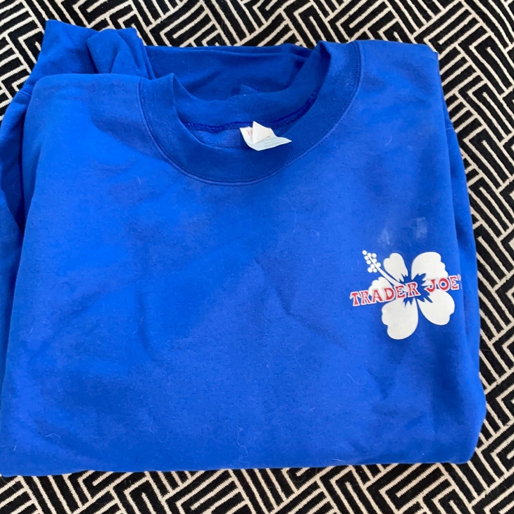 Trader Joe’s blue crewneck sweatshirt - worn once